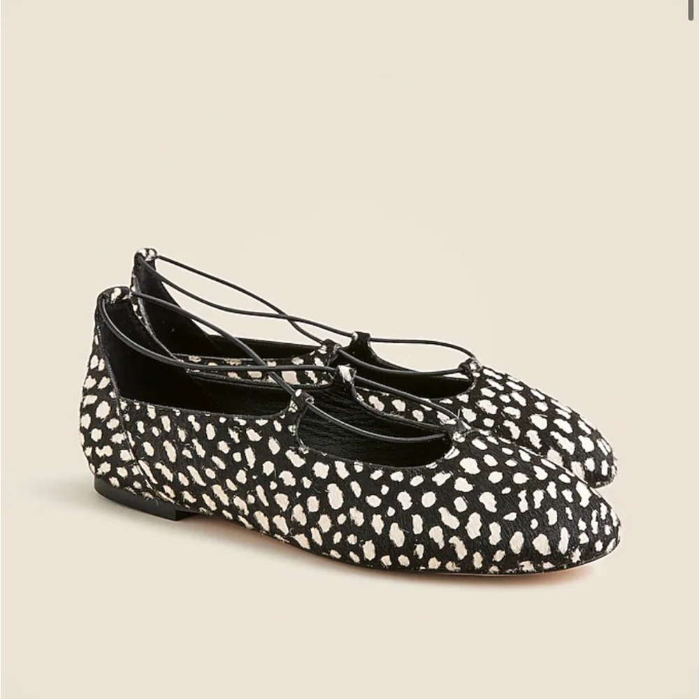 Jcrew andi strappy ballet flat sandals in black and white